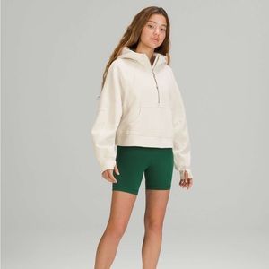 Lululemon white Opal scuba half zip LIKE NEW size XS/S